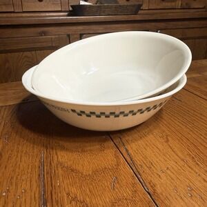 2 Vintage Corelle Farm Fresh Corning 8.5" Serving Bowls